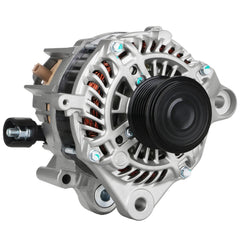 DynaVim Parts alternator front view showing mounting points and clean finish for easy fit