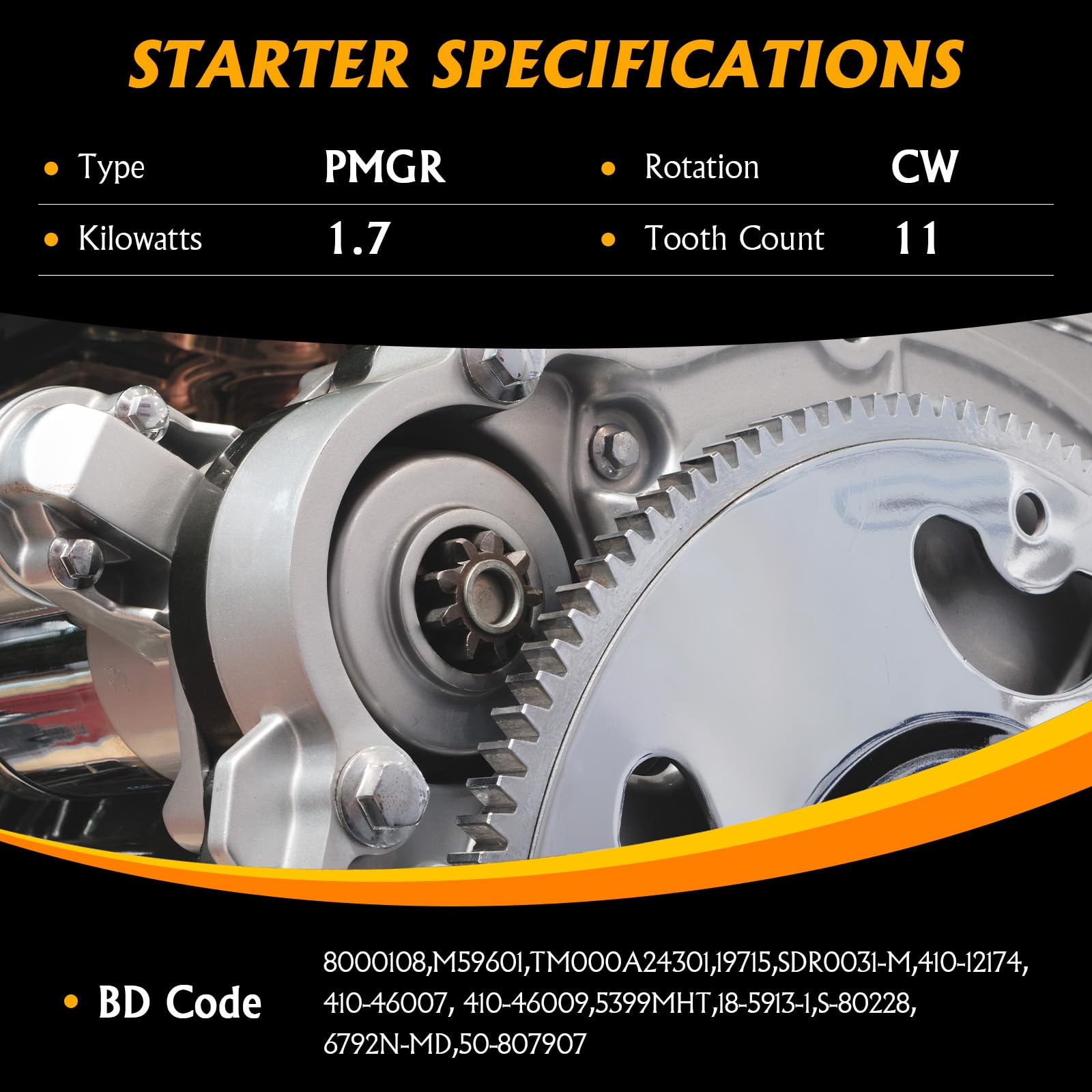 DynaVim starter installed in a boat engine bay showing practical fitment