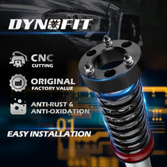 dynofit billet aluminum spacer close-up showing precision CNC machining