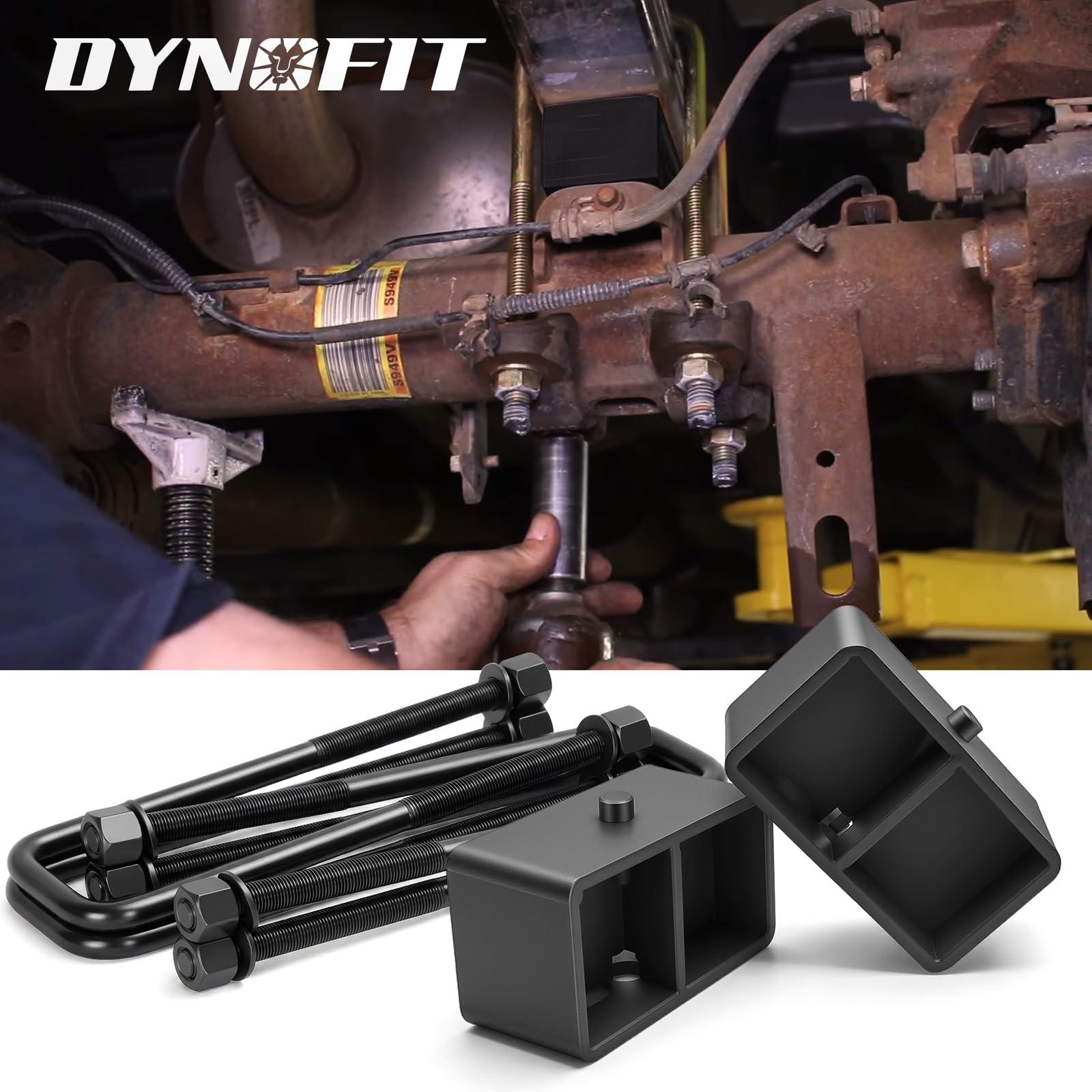 dynofit block beside ruler showing 3-inch lift scale accuracy