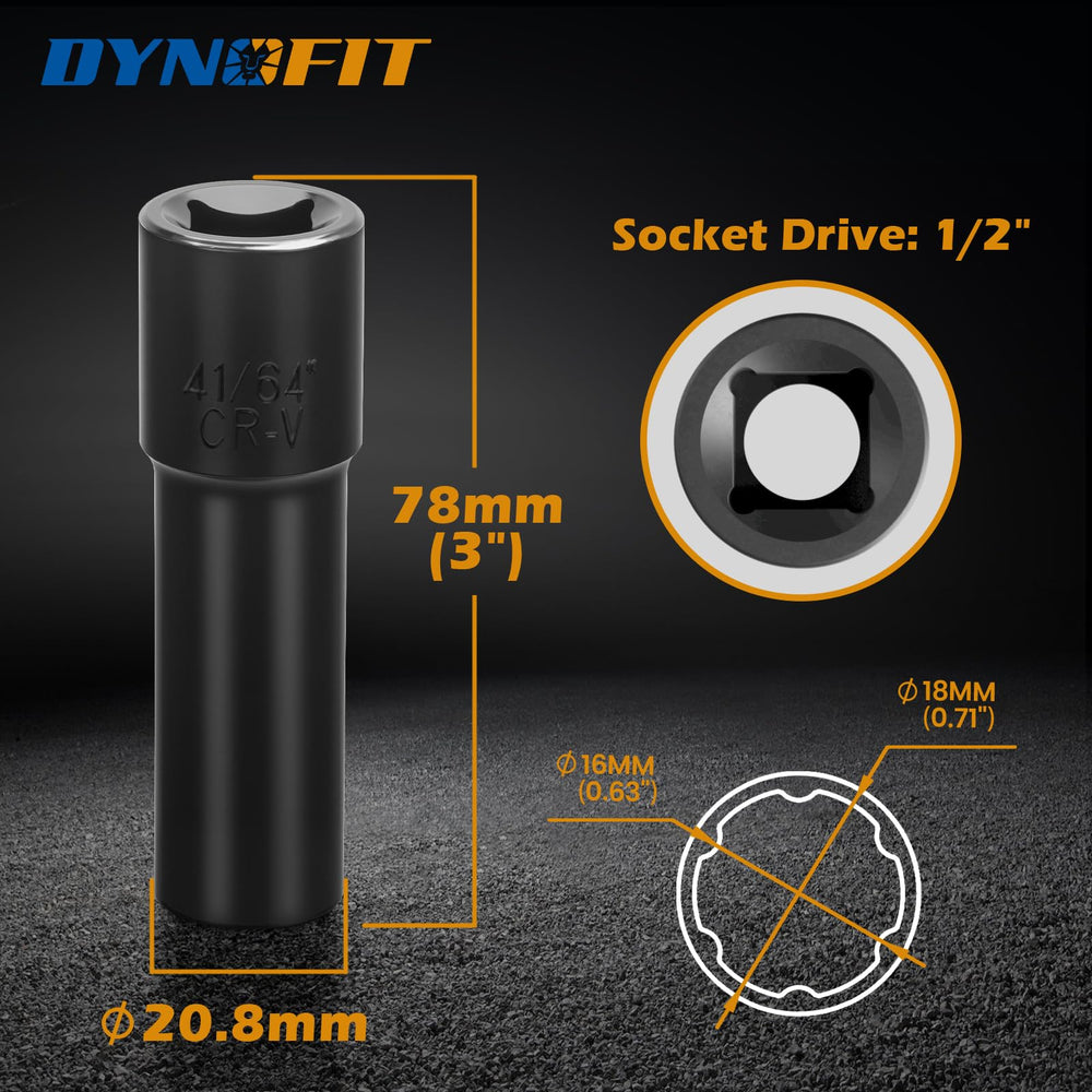 dynofit close-up of 6-spline interior detail, precise engagement benefit