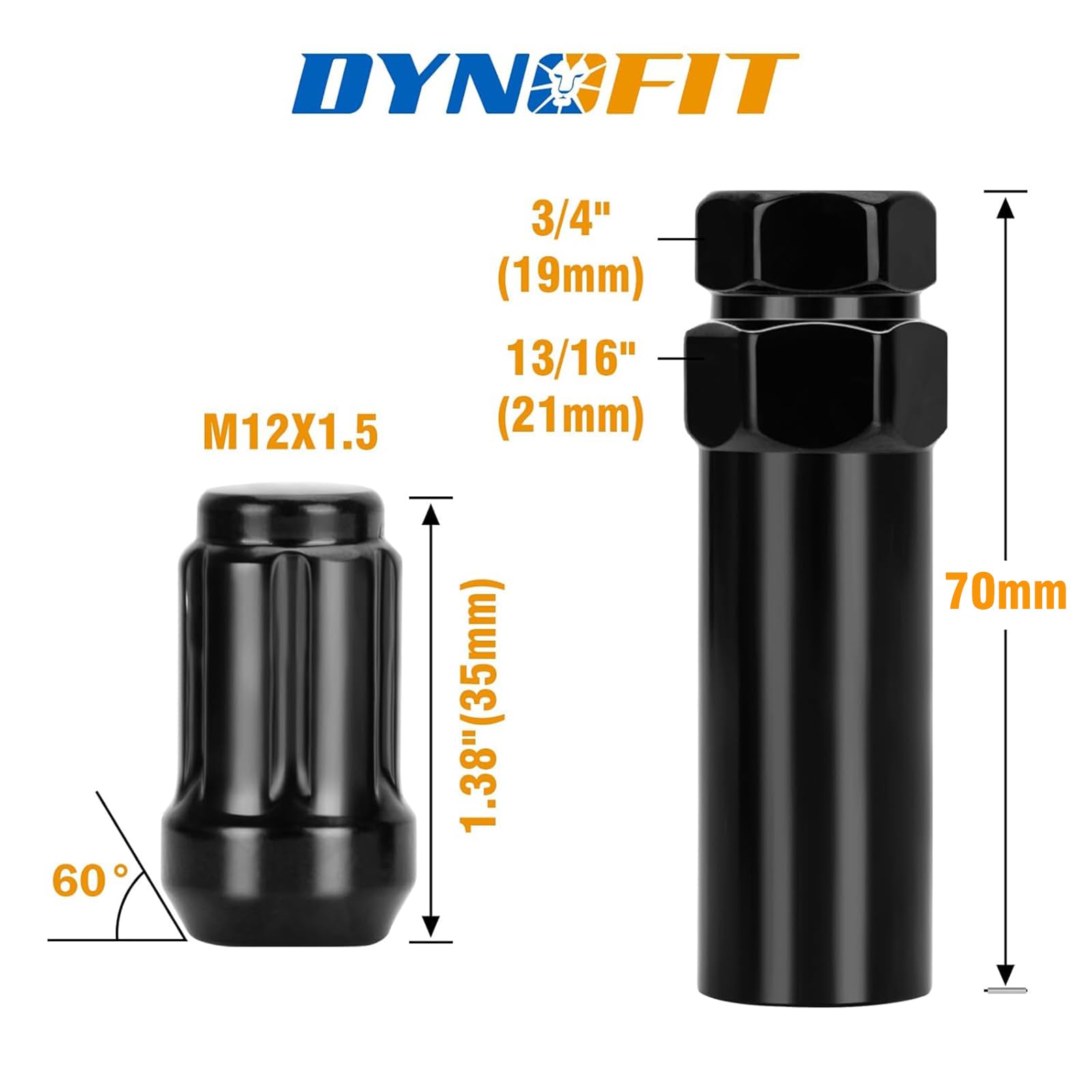 dynofit close-up of thread and 60° conical seat, precise fit verification benefit