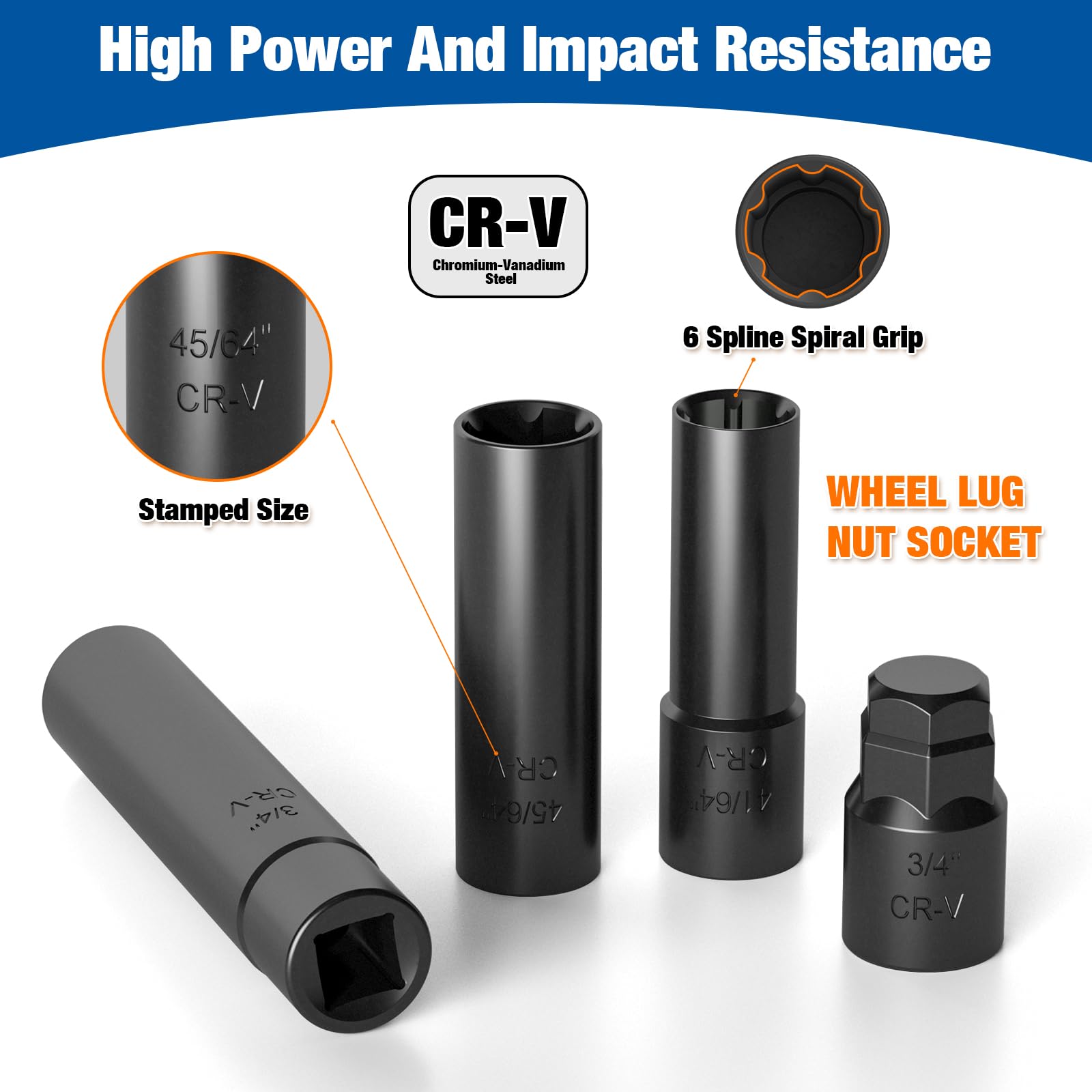 dynofit deep socket profile showing reach for recessed spike lug nuts