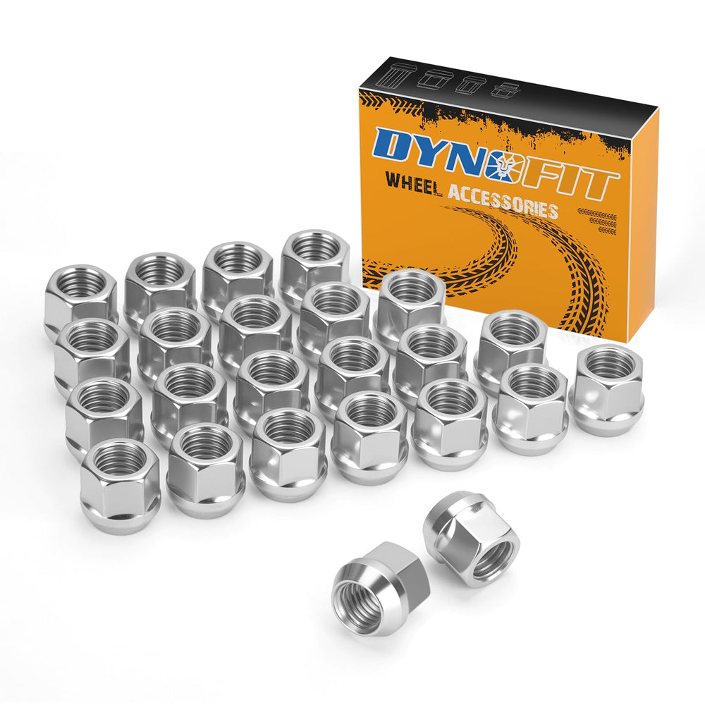 dynofit front packed view showing 24 lug nuts and tidy arrangement for easy replacement
