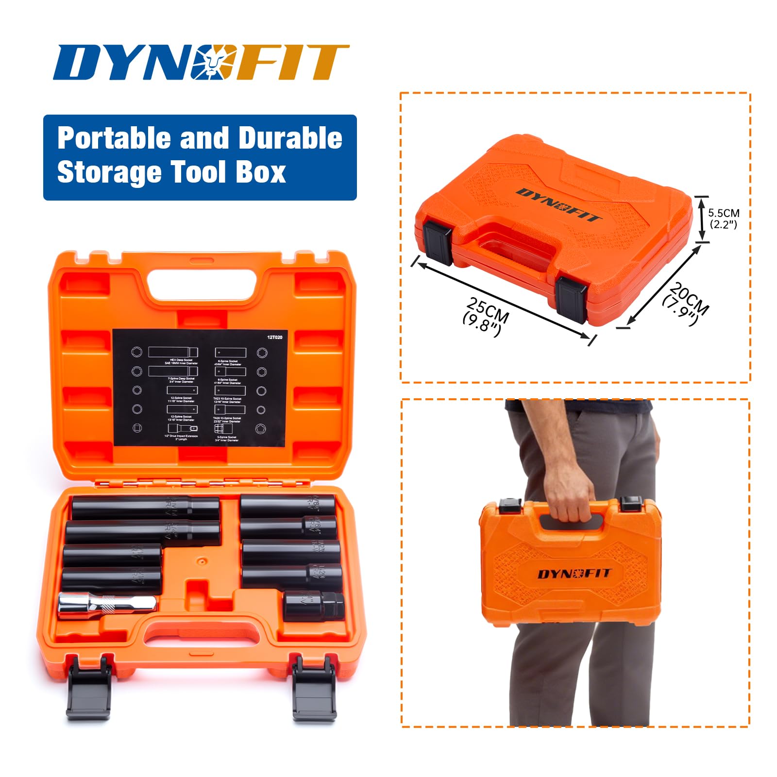 dynofit in use removing a spike-style lug nut with improved safety