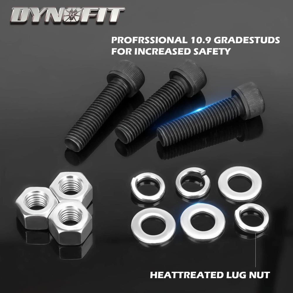 dynofit installed front wheel clearance showing room for larger tires