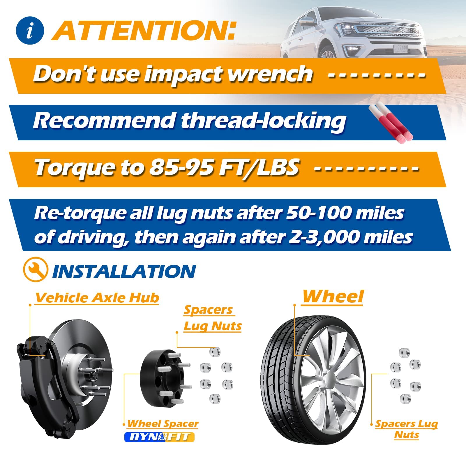 dynofit installed on Expedition rear wheel showing brake clearance and wheel fitment benefit