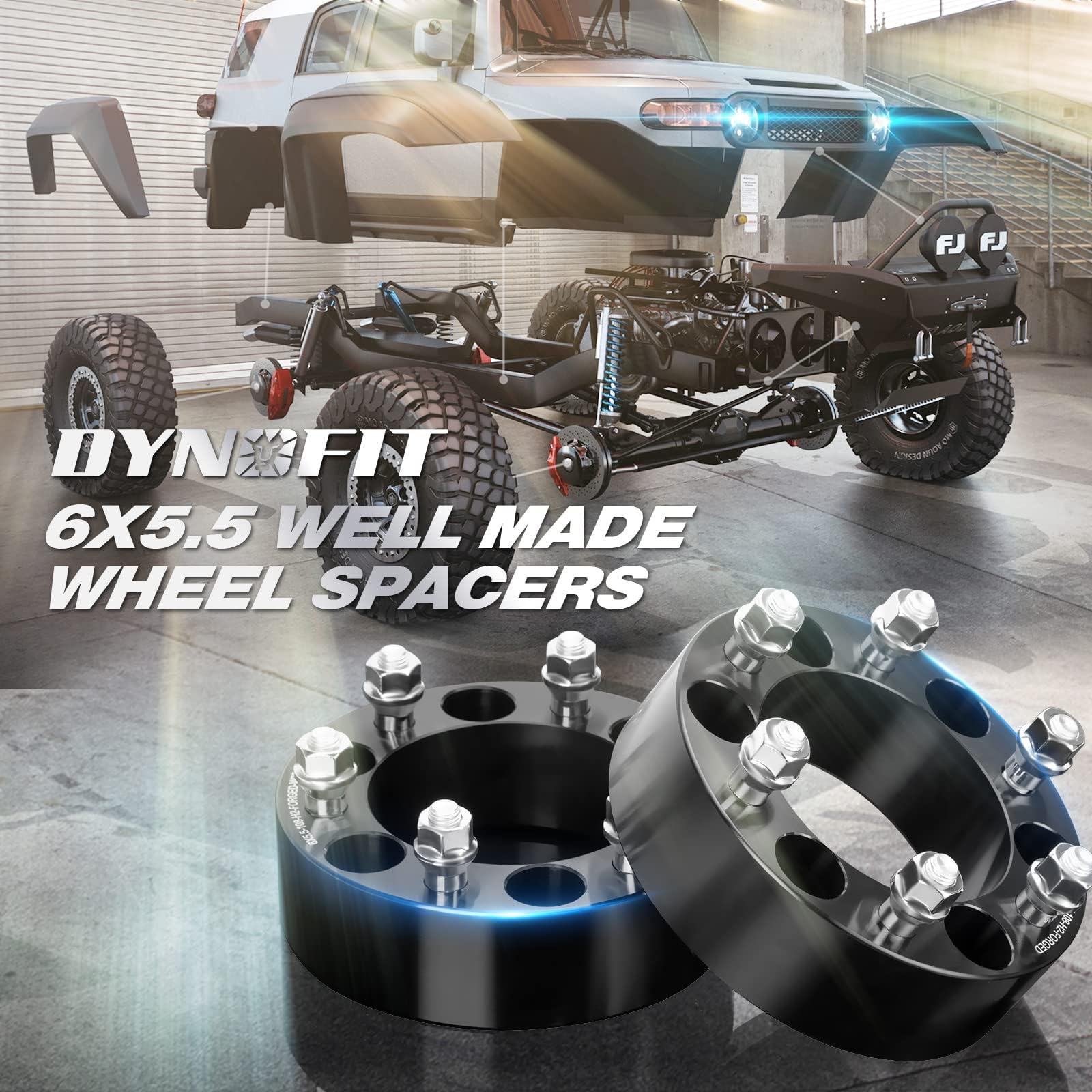 dynofit on off-road vehicle showing wider stance and improved look