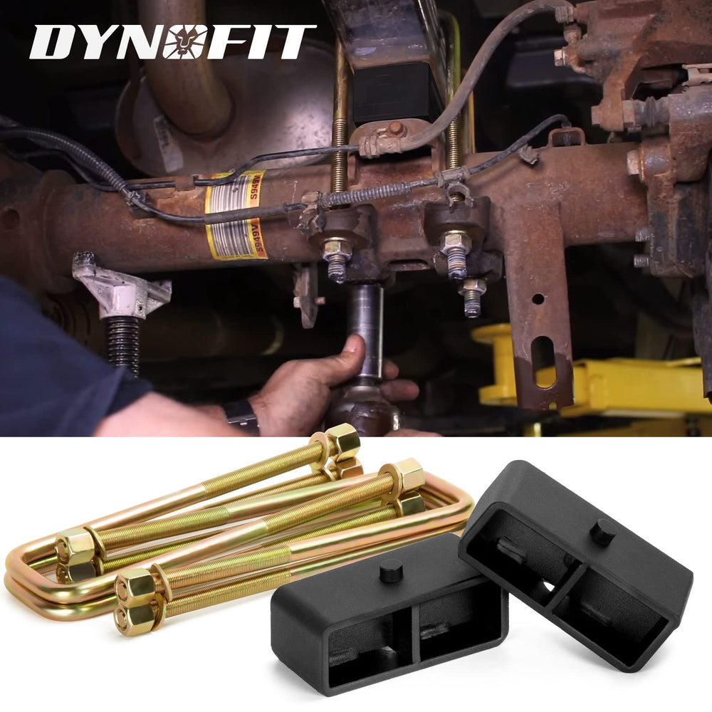 dynofit side profile illustrating two-inch rear lift and clearance