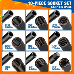 dynofit sockets attached to an impact wrench for fast lug removal