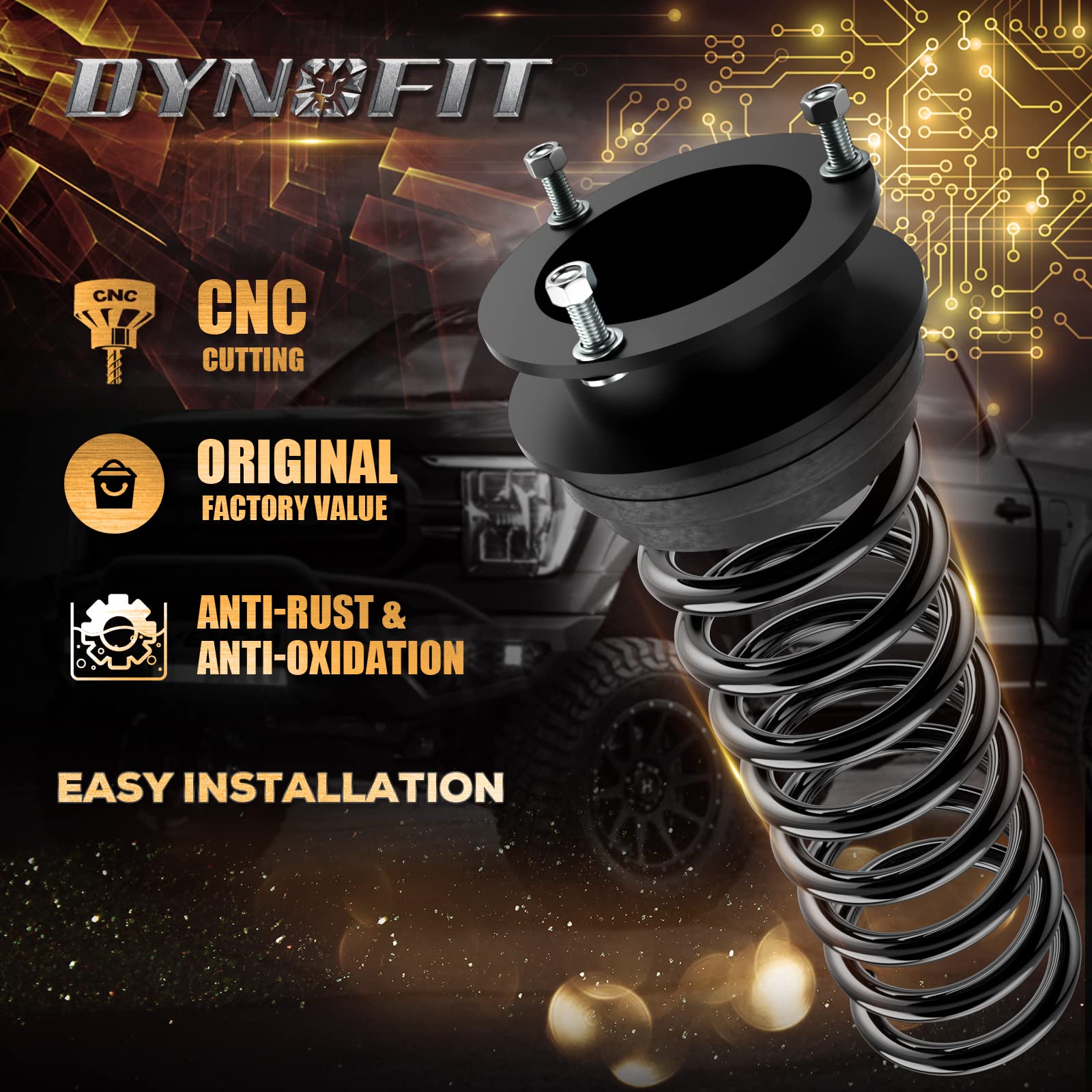dynofit square bolt hole detail demonstrating precise fit and improved seating for safety