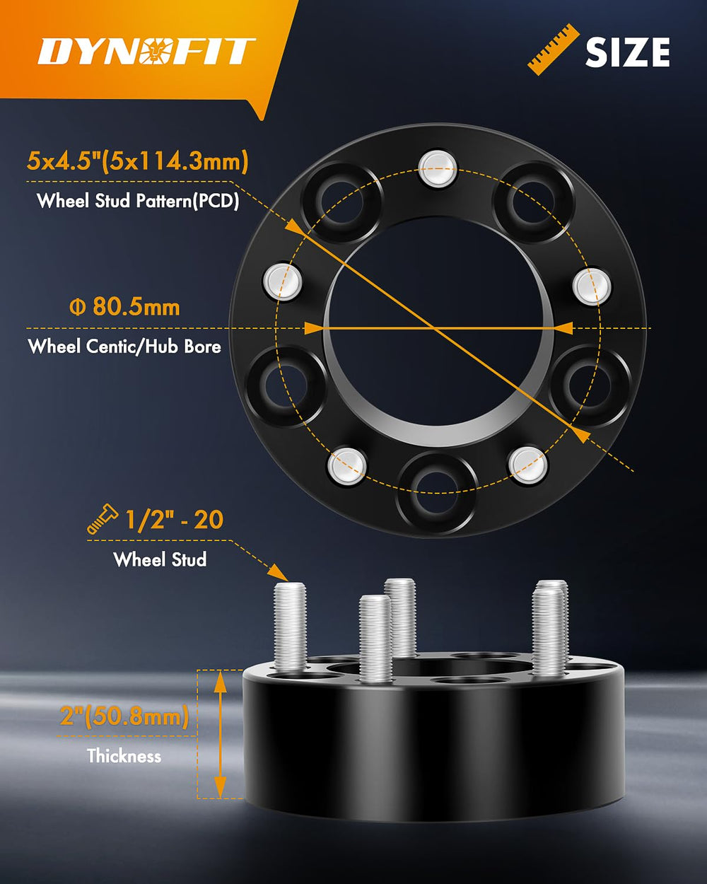 dynofit stud and thread detail highlighting Grade 10.9 studs for strength
