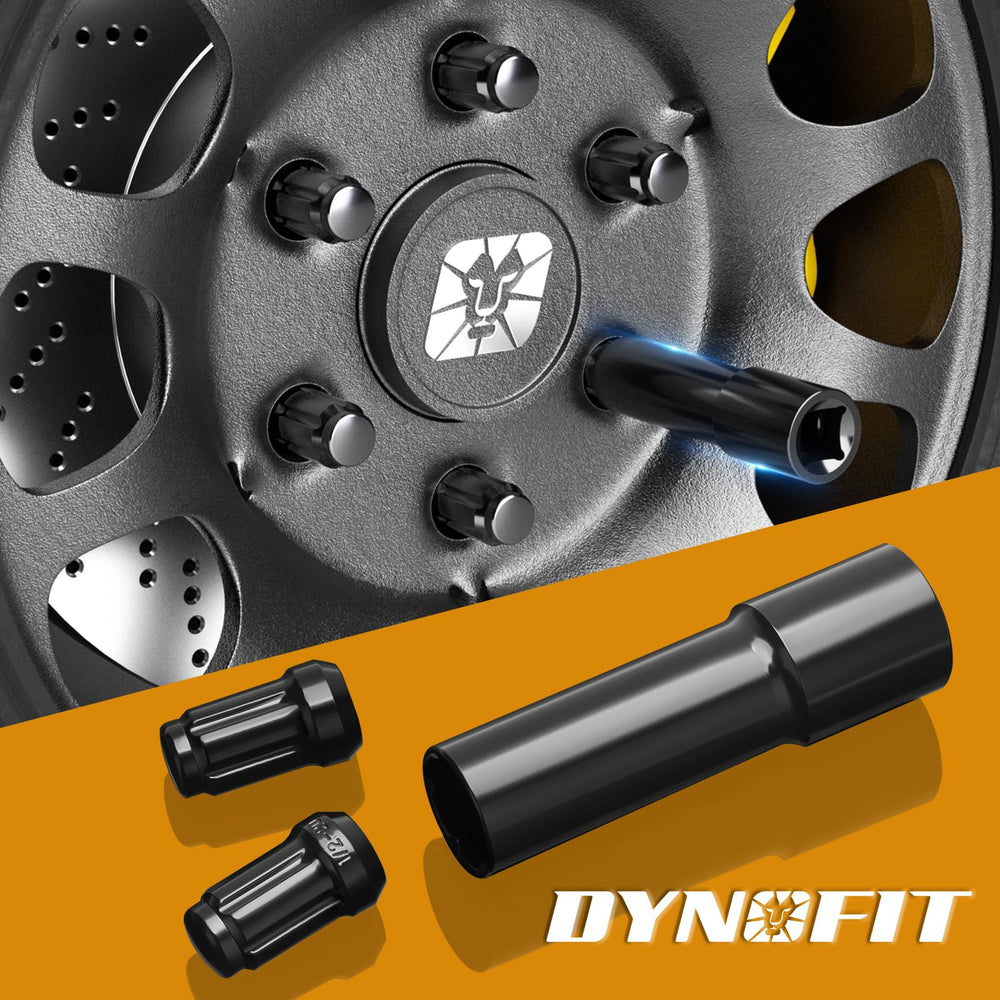 dynofit fitment comparison against threaded lug, shows correct sizing