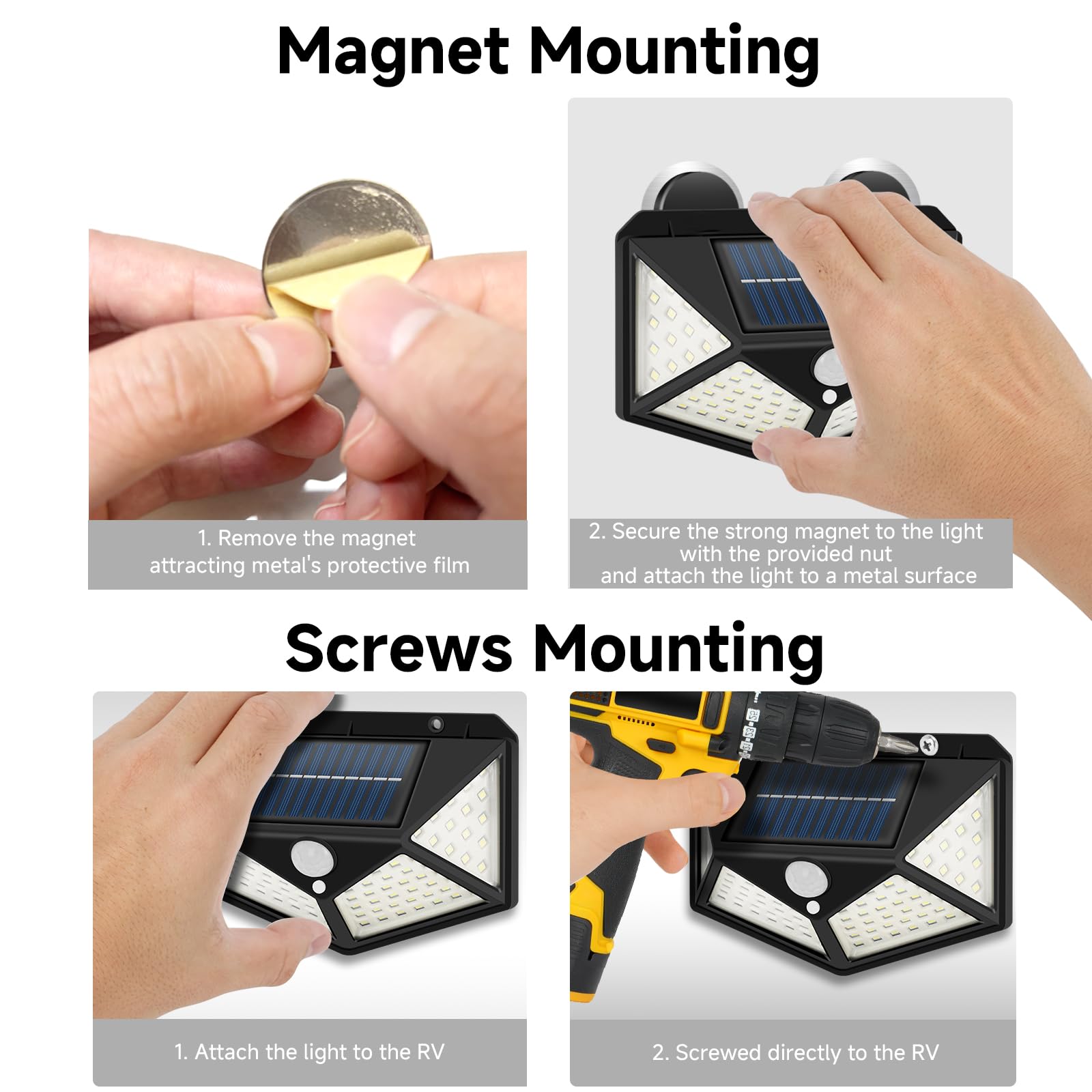 DZGKGM metal plate and screws included for versatile mounting options