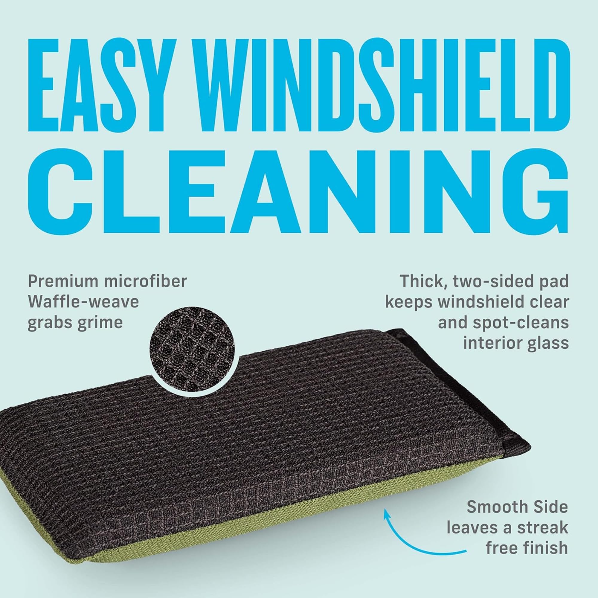E-Cloth waffle-weave close-up showing absorbency to remove moisture