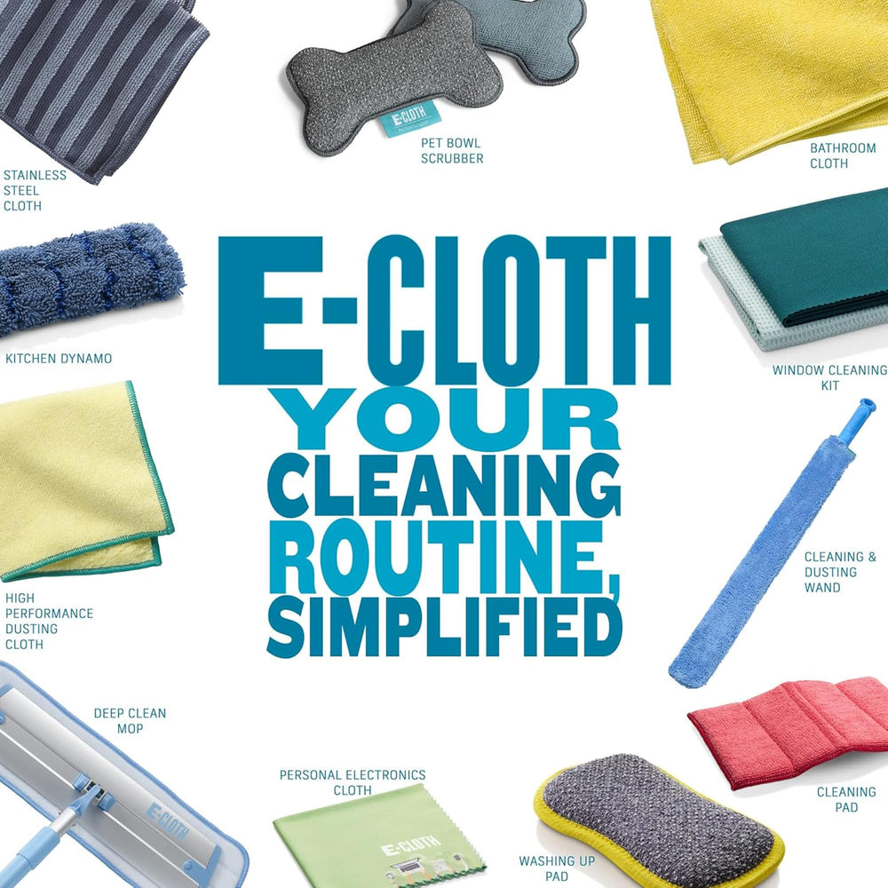 E-Cloth sponge next to glovebox showing compact, stowable convenience