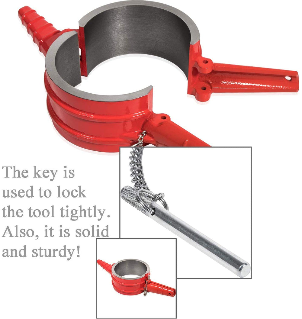 E-cowlboy adapter closeup showing precision dimensions that ensure correct piston ring alignment