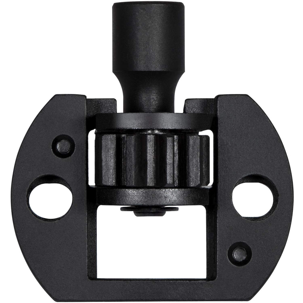 E-cowlboy tool mounted on flywheel demonstrating safe engine positioning