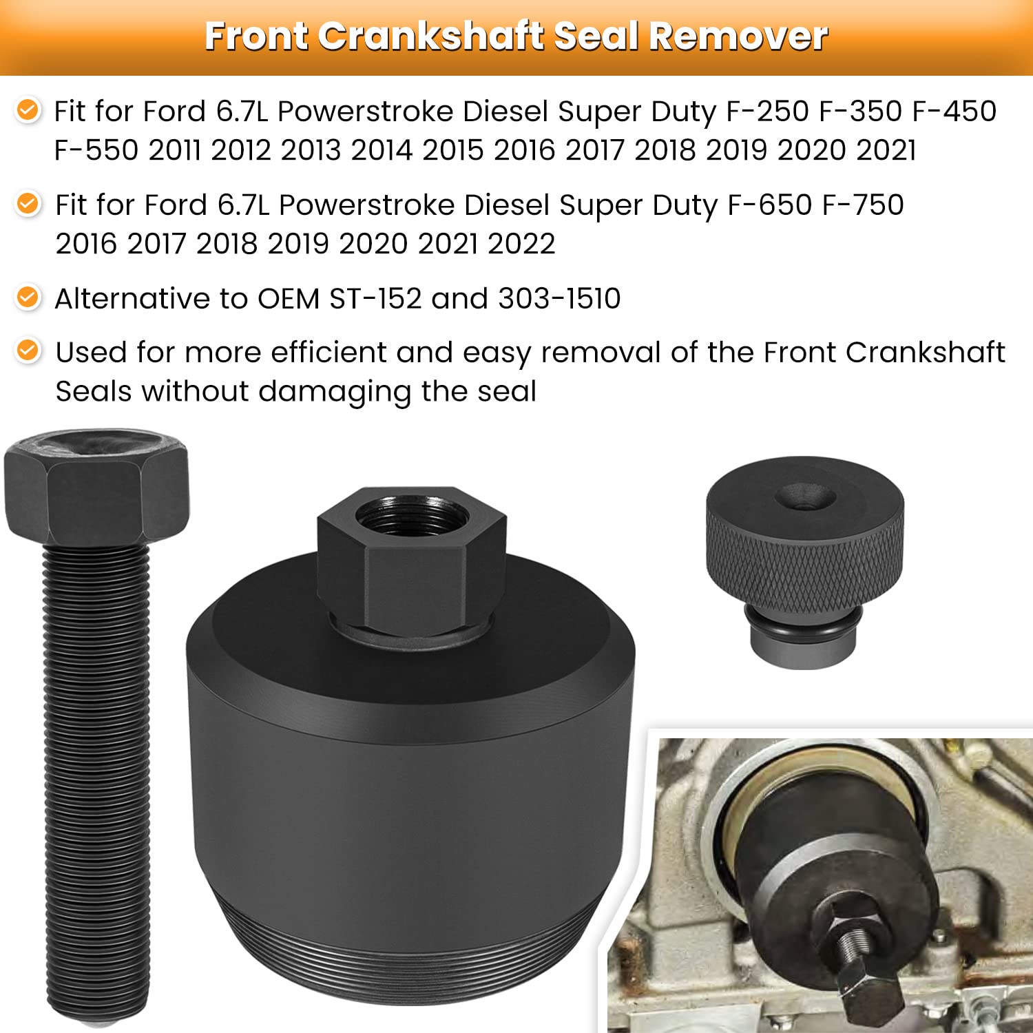 E-cowlboy front adapter ring close-up showing precise CNC machining and fit