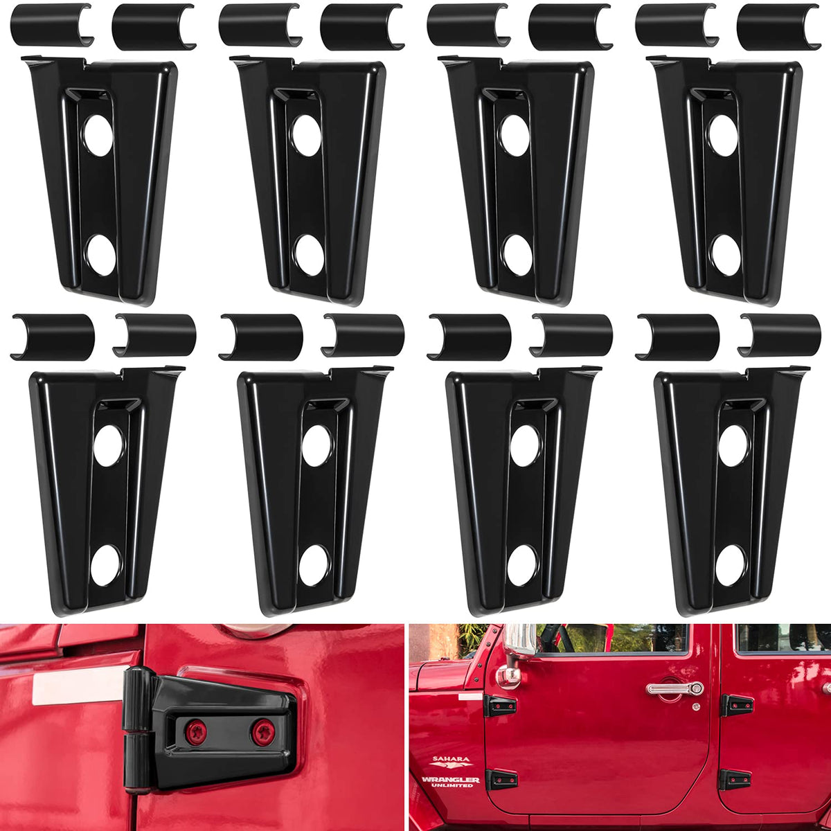 E-cowlboy front view showing hinge cover installed for a cleaner look
