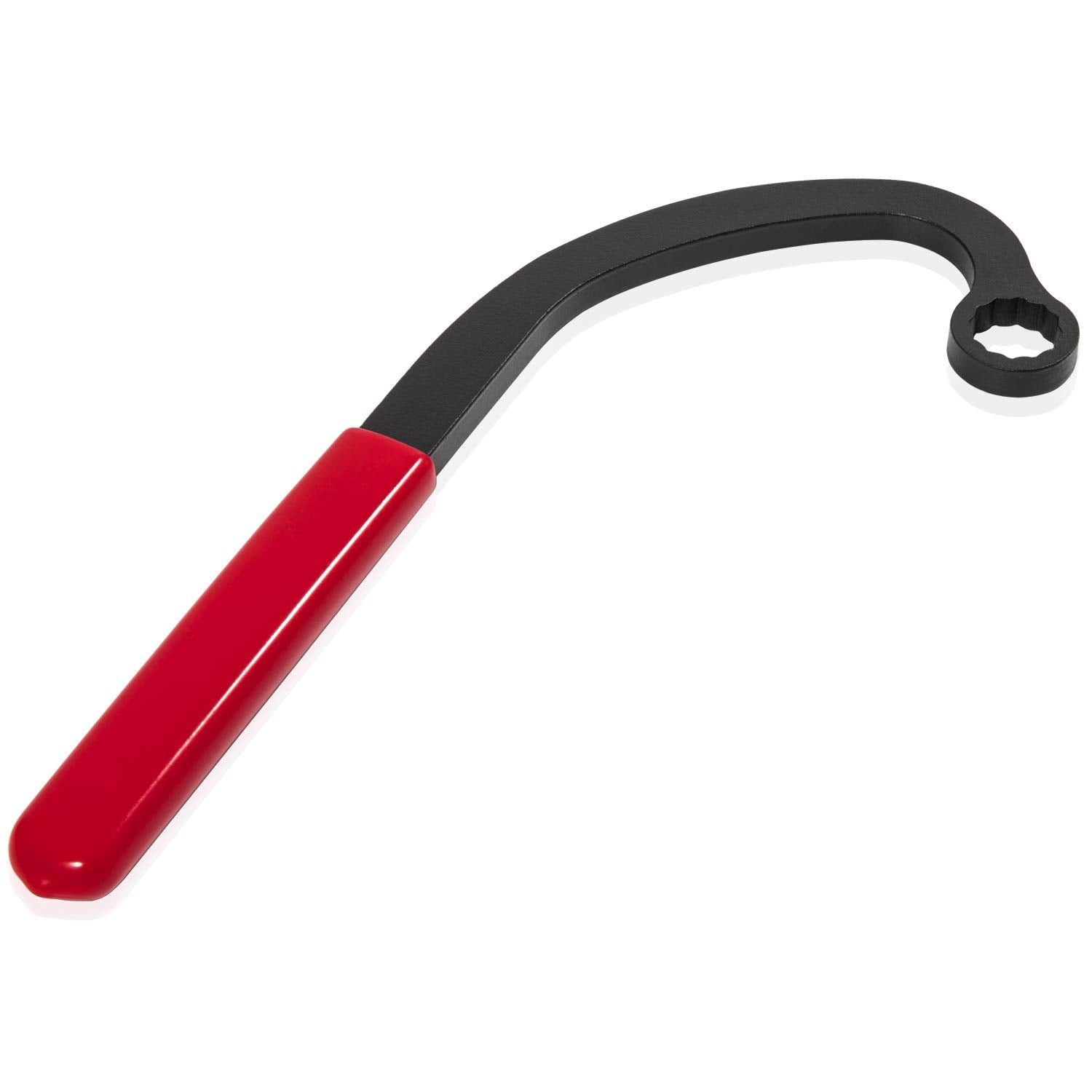 E-cowlboy gear puller mounted on injection pump demonstrating safe removal
