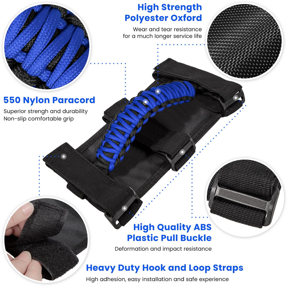 E-cowlboy installed on Jeep roll bar highlighting quick fit benefit