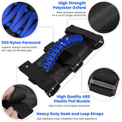 E-cowlboy installed on Jeep roll bar highlighting quick fit benefit
