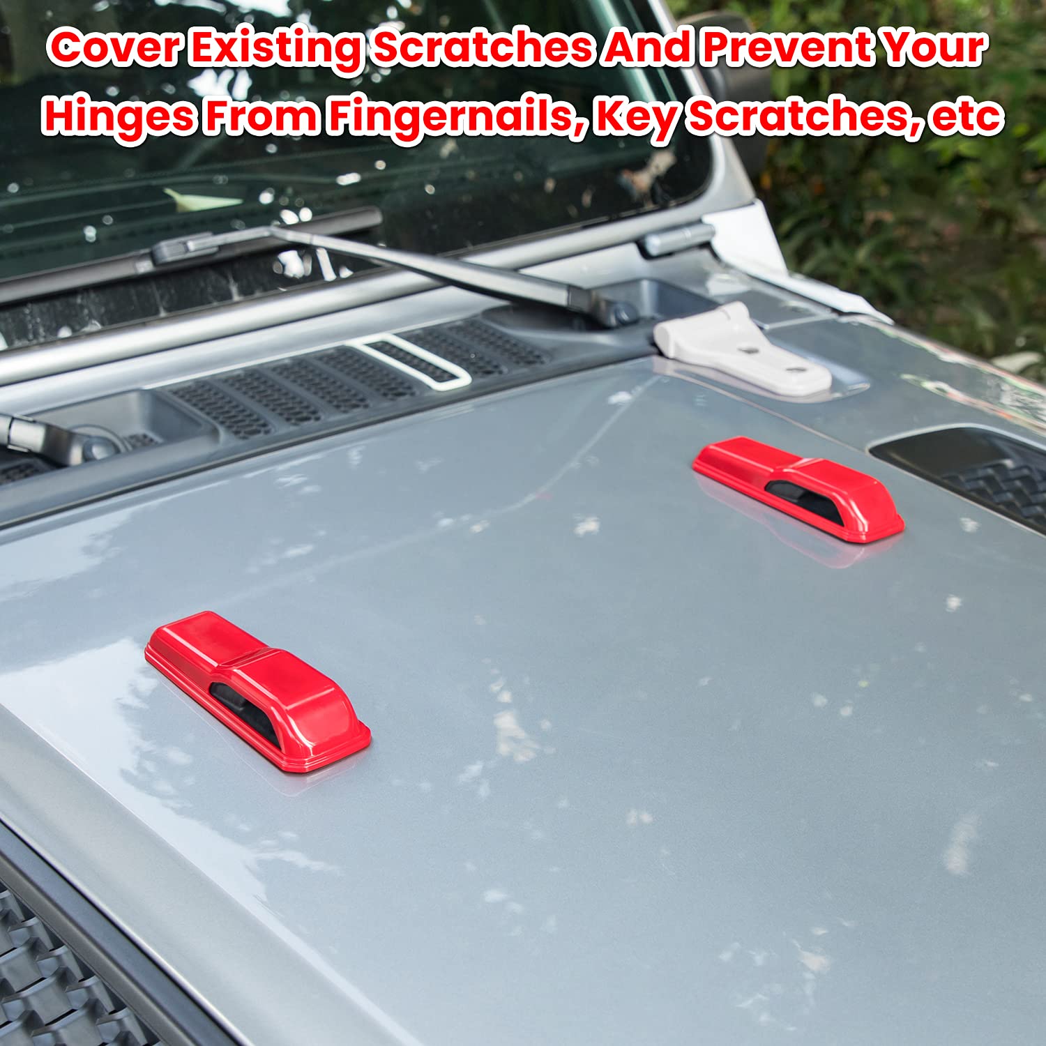 E-cowlboy Jeep on trail with red accents illustrating rugged aesthetic upgrade