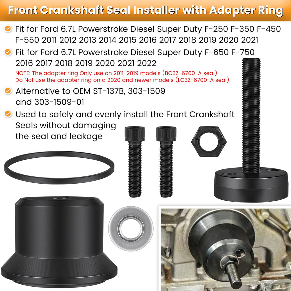 E-cowlboy rear installer close-up with threaded detail for secure seal seating