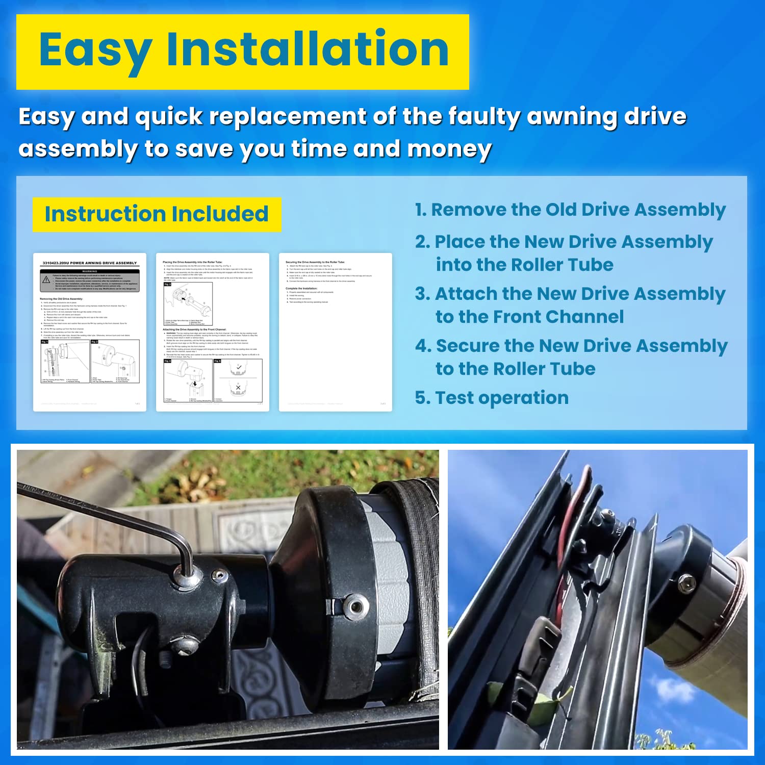 E-cowlboy rivets and installation kit included for quick secure mounting