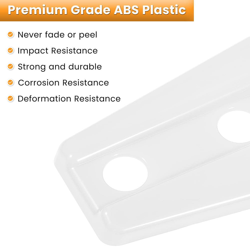 E-cowlboy hinge cover next to hand to show scale and easy handling for DIY installation