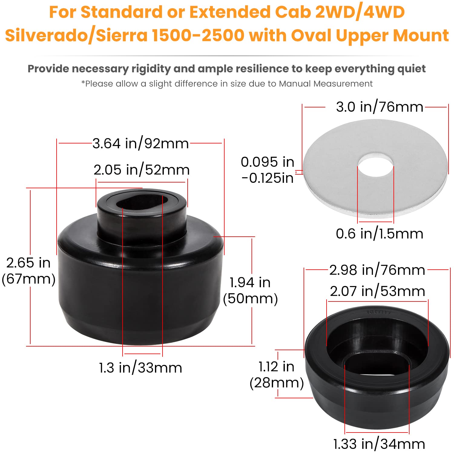 E-cowlboy size comparison with ruler showing correct OEM sizing