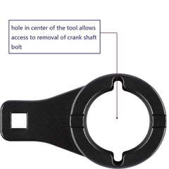 E-cowlboy tools in use on an engine holding pulley steady for safe bolt removal