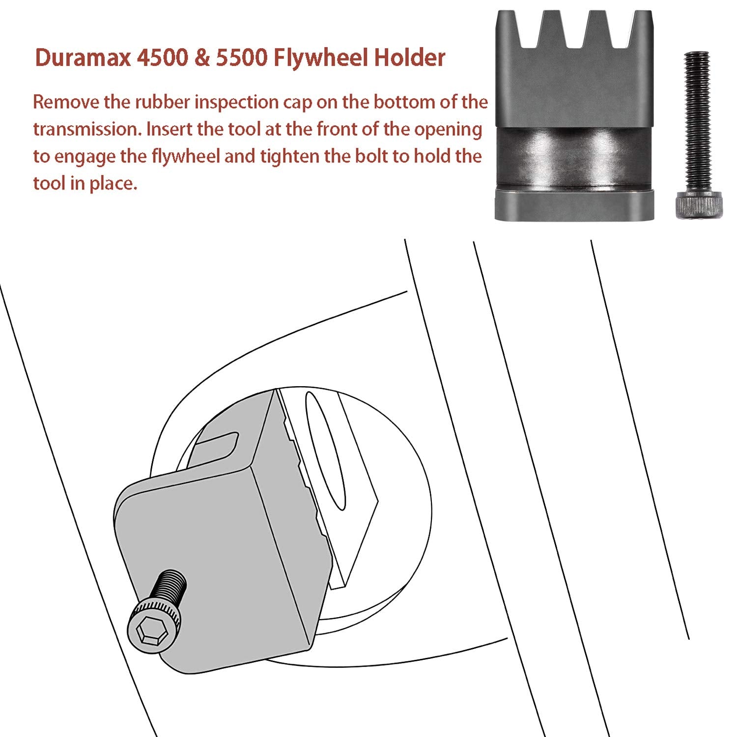 E-cowlboy detail of toothed engagement meshing with flywheel teeth for secure hold benefit