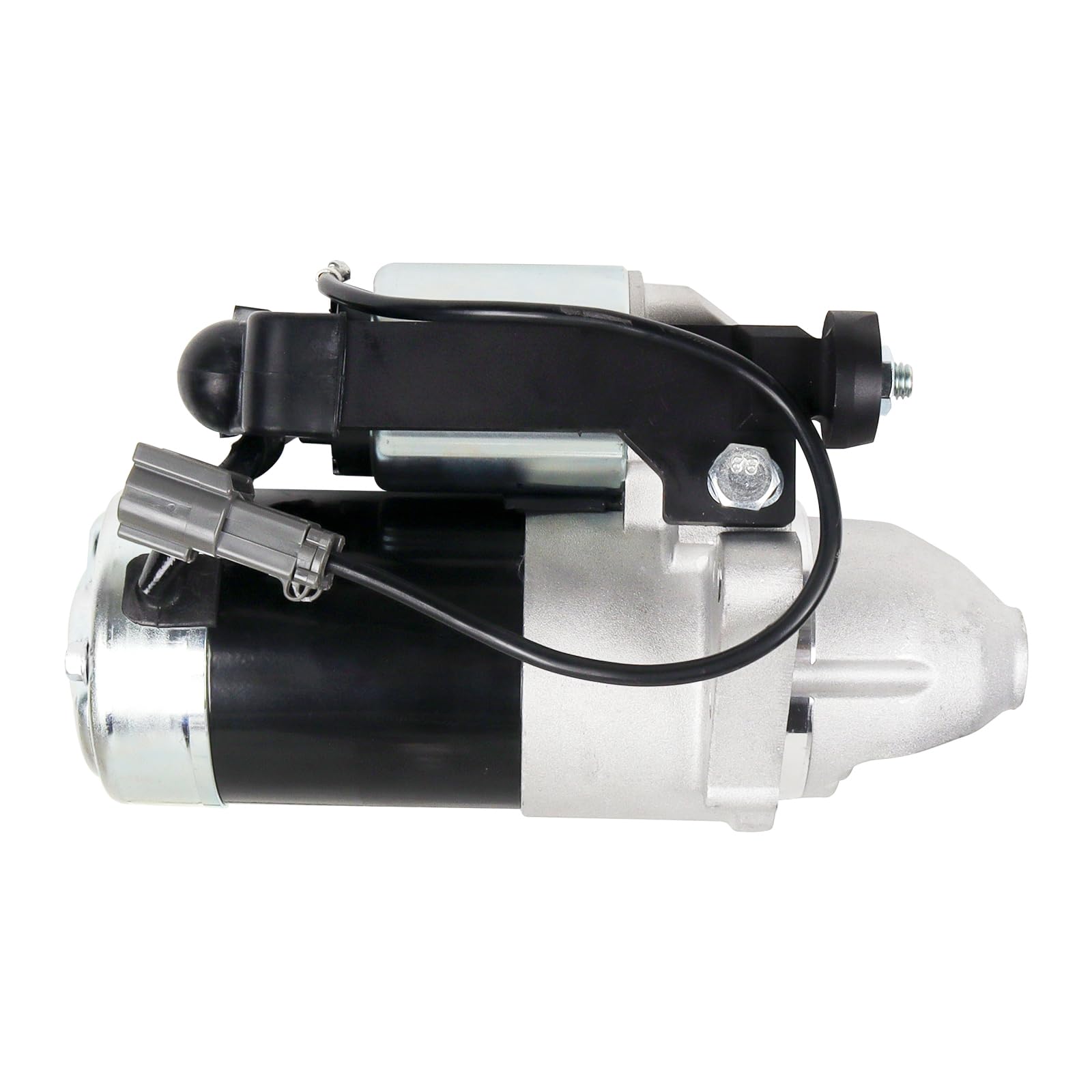 E EZEXPREZE starter next to ruler showing compact size for tight engine bays