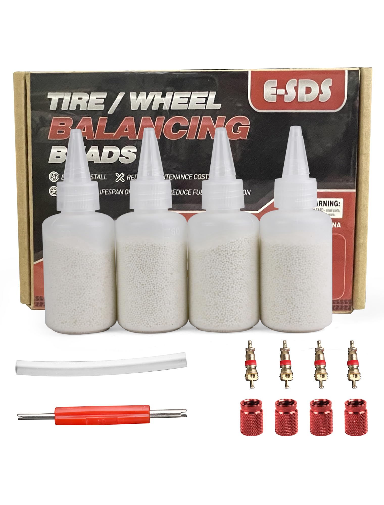E-SDS front packaging showing kit components and balance benefit