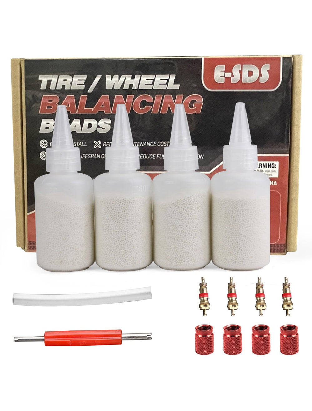 E-SDS front packaging showing kit components and balance benefit