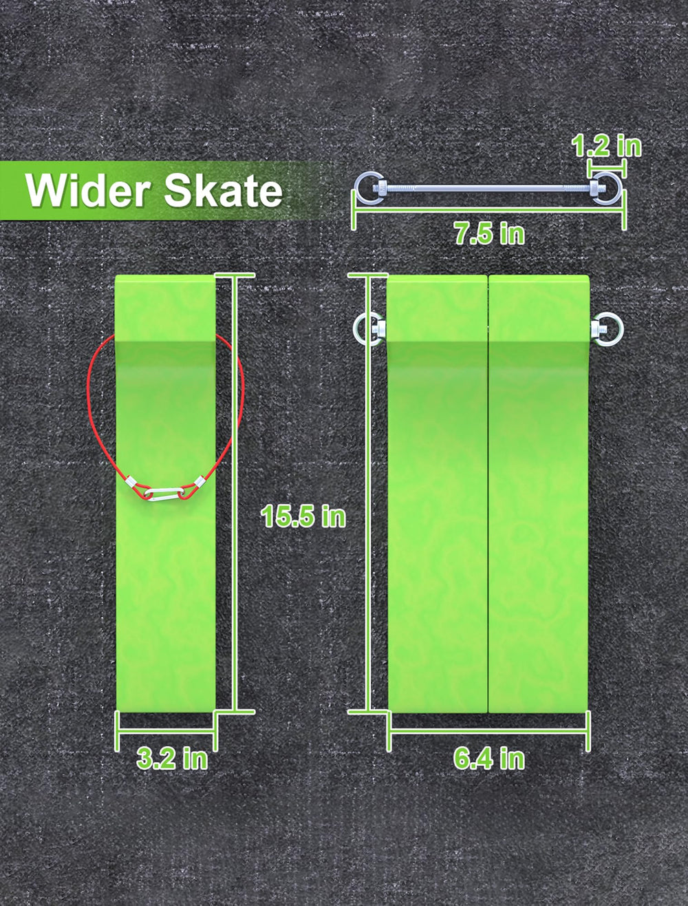 E-SDS adjustment lever and strap setup ready for locking skates together, fast field use