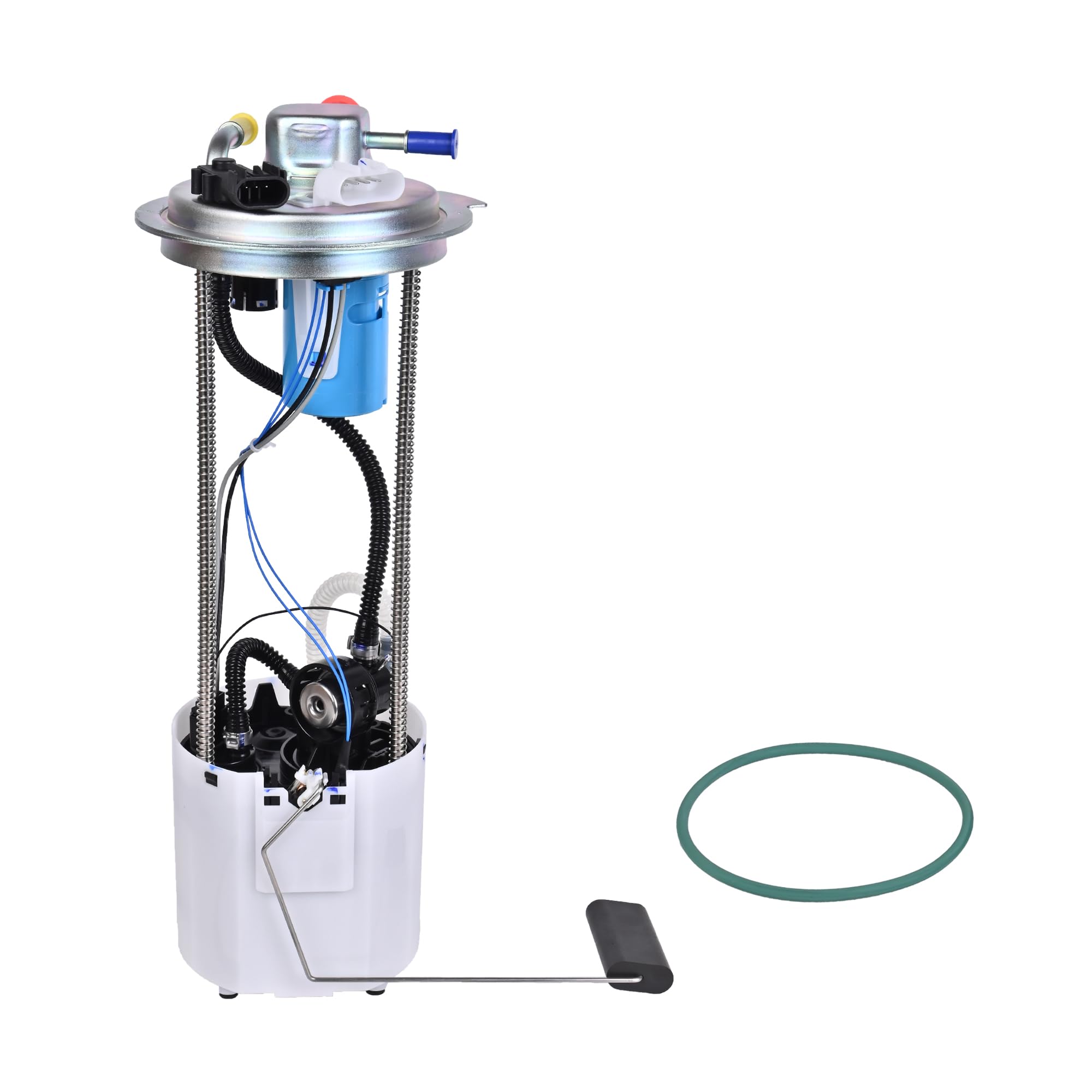 E-Shin front view of fuel pump assembly showing full module and mounting flange for exact fit