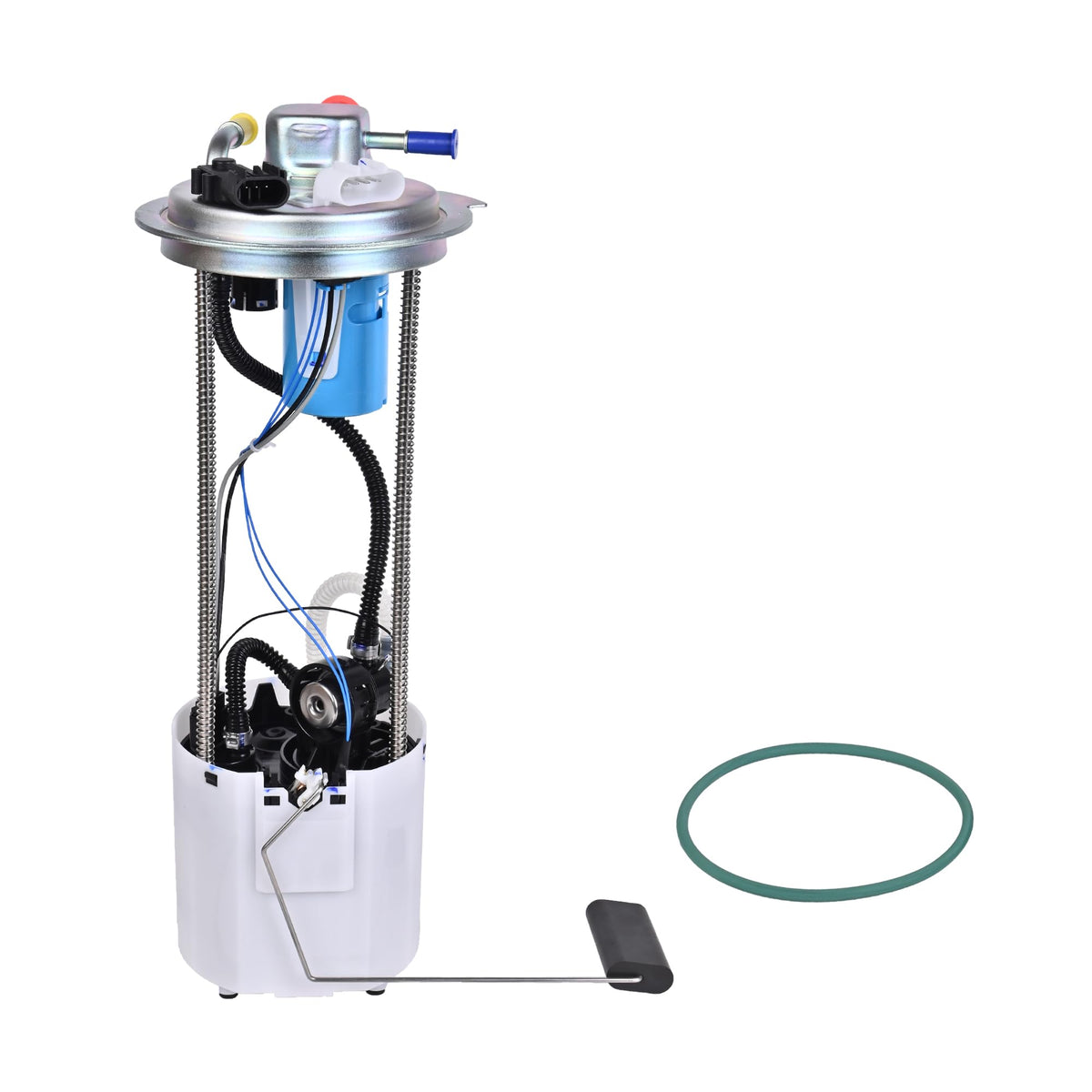 E-Shin front view of fuel pump assembly showing full module and mounting flange for exact fit