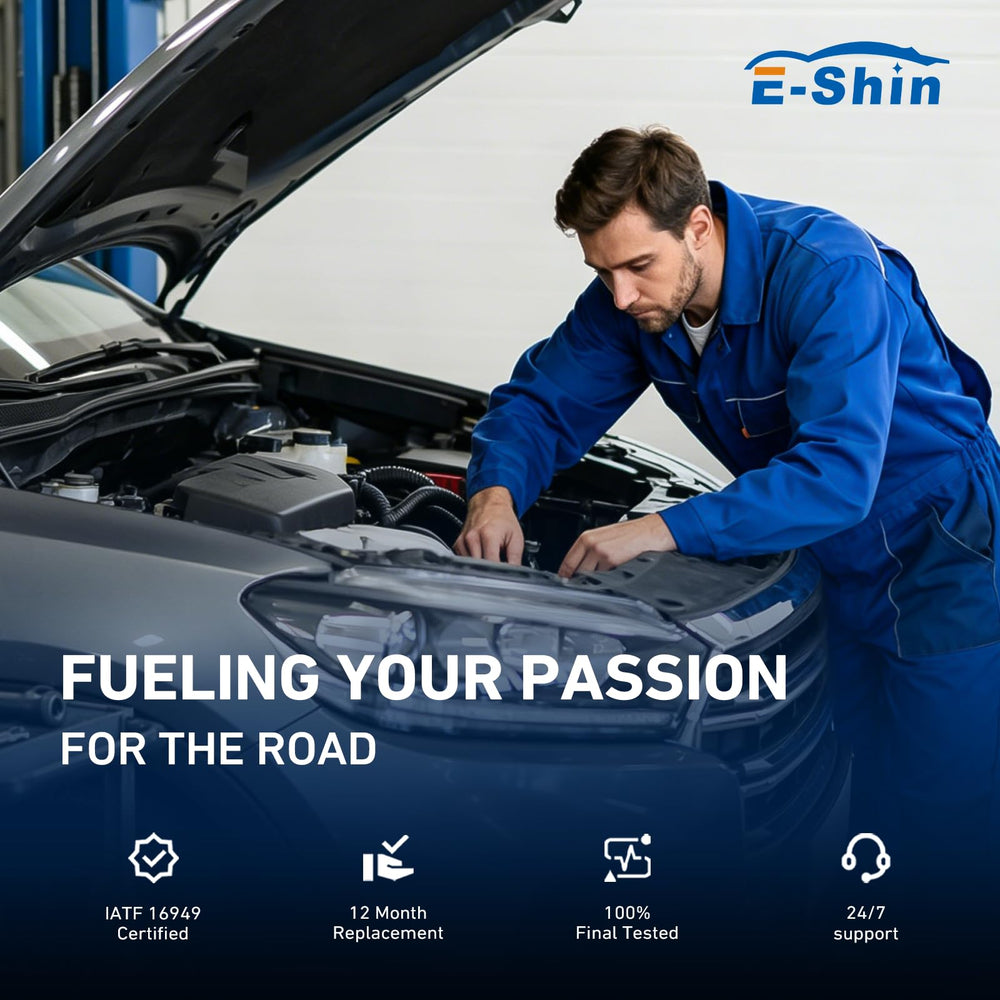 E-Shin in-garage installation scene illustrating ease of swap and professional repair workflow