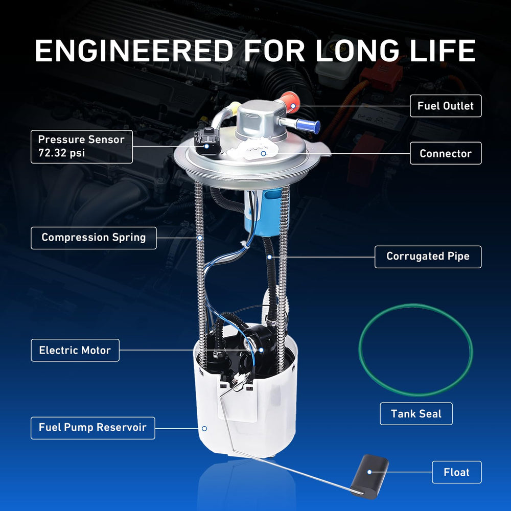 E-Shin ceramic sending unit card detail providing accurate fuel level readings for diagnostics