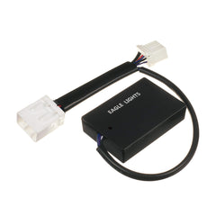 Eagle Lights Equalizer attached to wiring harness demonstrating neat, heat-free setup