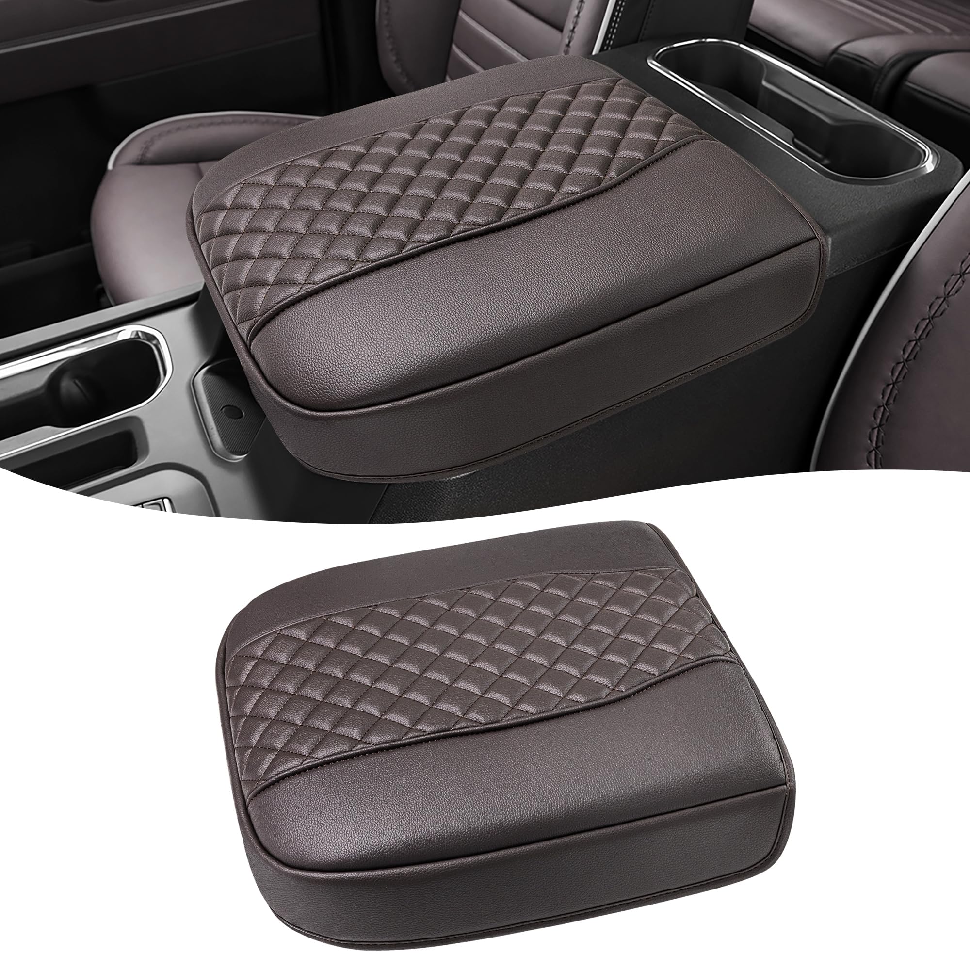 Eaglecover front view on console showing neat fit and immediate protection