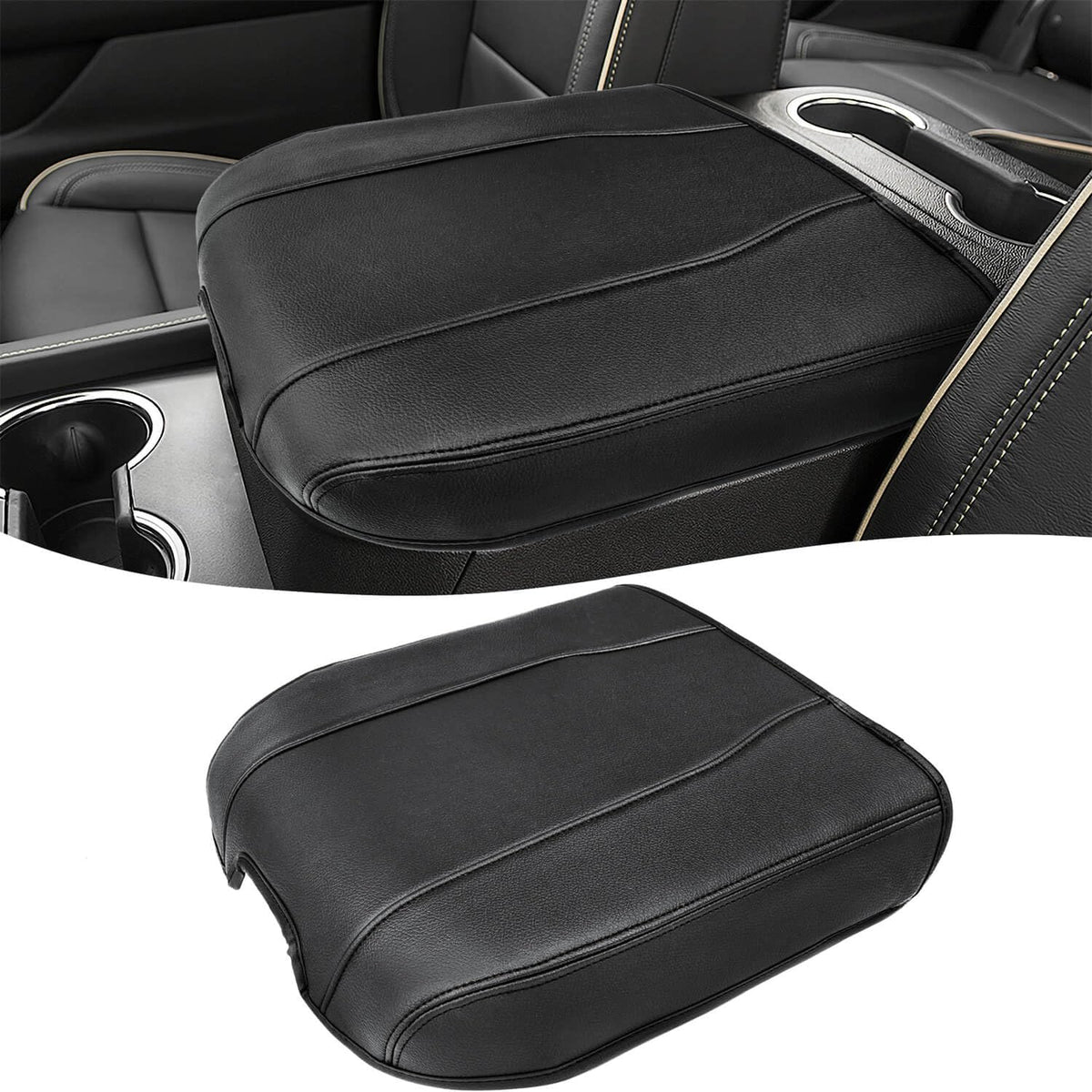 Eaglecover front view on console showing full coverage and neat fit