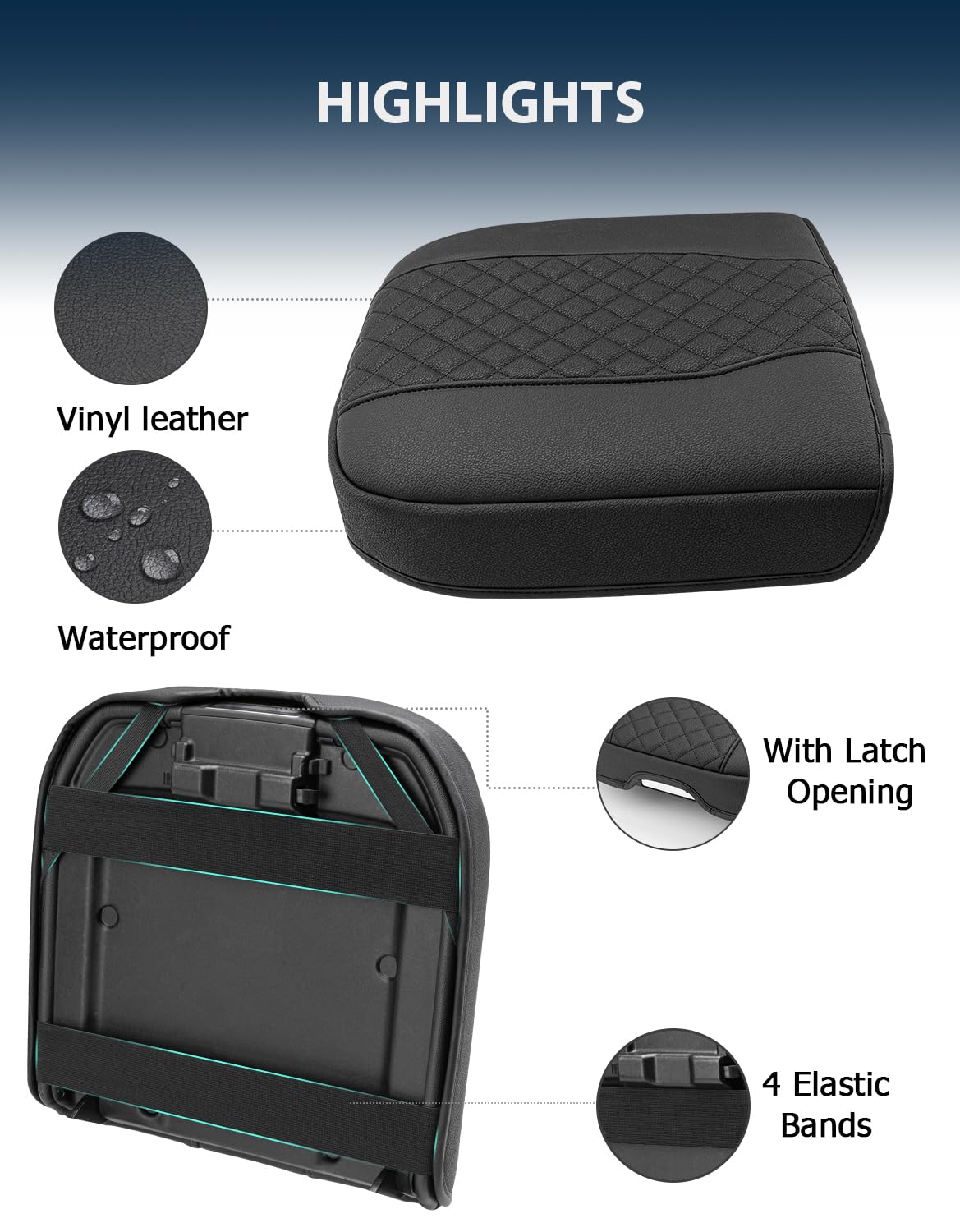 Eaglecover foam cross-section showing thick cushioning for elbow support