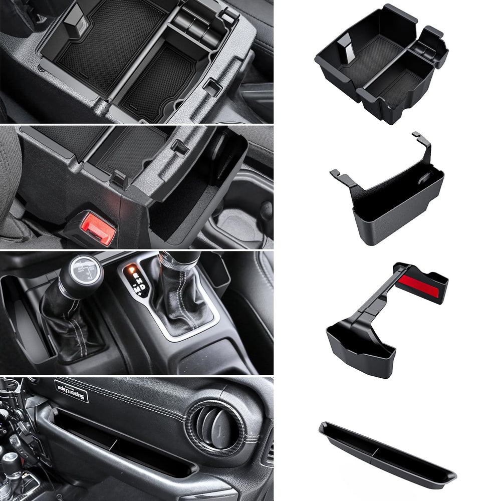 Eamplest front console insert showing neat organized compartments and easy access
