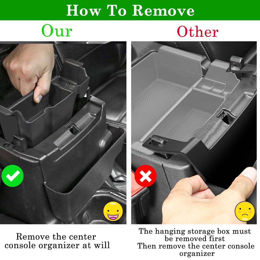 Eamplest gear shift side tray storing cards and coins for tidy console organization