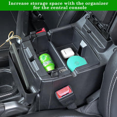Eamplest organizer holding phone and sunglasses for secure, anti‑slide storage