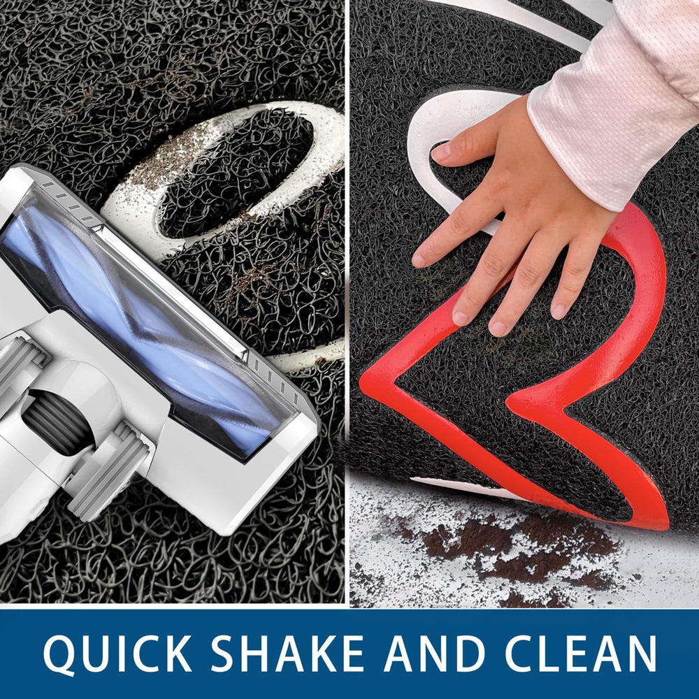 EARTHALL mat placed in garage protecting floor from mud benefit